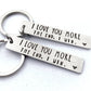 💓 BUY 1 GET 1 FREE! 🔑 "I love you more in the end I win" Funny Keychain – Playful design, durable metal & lightweight – Perfect birthday gift for couples & friends 🎁