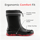 👢 50% OFF NOW! 🌧️ Unisex Mid-Calf Waterproof Rain Boots – 100% waterproof, non-slip & easy to clean – Perfect for rainy days & outdoor adventures ☂️