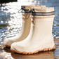 👢 50% OFF NOW! 🌧️ Unisex Mid-Calf Waterproof Rain Boots – 100% waterproof, non-slip & easy to clean – Perfect for rainy days & outdoor adventures ☂️