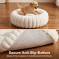 🐾 50% OFF NOW! 🛏️ Ultra-Soft Round Calming Cat & Dog Bed – Plush comfort, calming design & machine washable – A cozy hug for your furry friend ✨