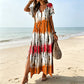🌈 50% OFF NOW! 👗 Women’s Tie Dye V-Neck Maxi Dress – Breathable, relaxed fit & vibrant style – Perfect for summer days & beach getaways ☀️