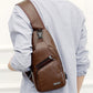 👜 50% OFF NOW! 🎁 Men's Multifunctional Leather Chest Bag – Premium leather, multiple compartments & adjustable strap – Perfect for travel & daily carry ✨