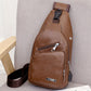 👜 50% OFF NOW! 🎁 Men's Multifunctional Leather Chest Bag – Premium leather, multiple compartments & adjustable strap – Perfect for travel & daily carry ✨