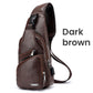 👜 50% OFF NOW! 🎁 Men's Multifunctional Leather Chest Bag – Premium leather, multiple compartments & adjustable strap – Perfect for travel & daily carry ✨