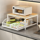 💥 60% OFF NOW! 🍳 2-Tier Microwave Stand with Slide-Out Drawer – Heavy-duty, space-saving & sturdy – Perfect for kitchen, office & dorm counters 🏠