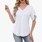 🌸 50% OFF NOW! 👚 V-Neck Flutter Sleeve Blouse – Soft fabric, flattering fit & lightweight – Perfect for office, dates & everyday chic ✨