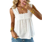 👚 50% OFF NOW! 🌸 Women's Vintage Square Neck Sleeveless Top – Flattering square neck, lightweight & chic – Perfect for summer & effortless style ☀️