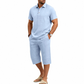 👕 50% OFF NOW! 🩳 Men's Summer Shirt & Crop Pants Set – Lightweight, breathable & beach-ready – Perfect for vacations & casual outings ☀️