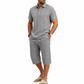 👕 50% OFF NOW! 🩳 Men's Summer Shirt & Crop Pants Set – Lightweight, breathable & beach-ready – Perfect for vacations & casual outings ☀️