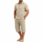 👕 50% OFF NOW! 🩳 Men's Summer Shirt & Crop Pants Set – Lightweight, breathable & beach-ready – Perfect for vacations & casual outings ☀️