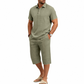 👕 50% OFF NOW! 🩳 Men's Summer Shirt & Crop Pants Set – Lightweight, breathable & beach-ready – Perfect for vacations & casual outings ☀️