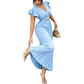 👗 50% OFF NOW! ✨ Women Elegant V-Neck Pleated Long Dress – Flattering pleats, lightweight fabric & elegant flow – Perfect for parties, weddings & summer evenings 🌸