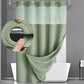 🚿 50% OFF NOW! 🛁 Waffle Pattern Shower Curtain – Waterproof, easy install & privacy protection – Adds texture & style to your bathroom ✨