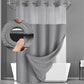 🚿 50% OFF NOW! 🛁 Waffle Pattern Shower Curtain – Waterproof, easy install & privacy protection – Adds texture & style to your bathroom ✨