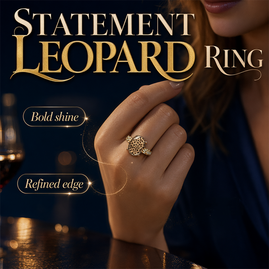 🐆 50% OFF NOW! 💍 Vintage Leopard Print Oval Ring – Unique design, sparkling stones & bold style – Perfect for everyday glamour & gifts ✨