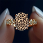 🐆 50% OFF NOW! 💍 Vintage Leopard Print Oval Ring – Unique design, sparkling stones & bold style – Perfect for everyday glamour & gifts ✨