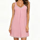 🌙 50% OFF NOW! 👗 Women's Lace V-Neck Modal Nightdress – Soft modal, breathable & elegant lace detail – Perfect for comfortable sleep & lounging ✨