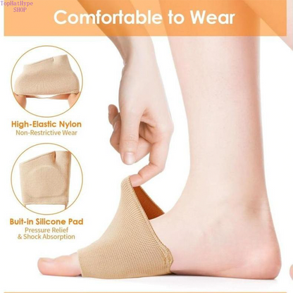 👠 50% OFF NOW! 🦶 SEBS Forefoot Pads with Heel Strap & Toe Separator – Cushioning support, pain relief & secure fit – Perfect for all-day comfort in high heels ✨