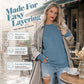 👕 50% OFF NOW! ✨ Women's Oversized Crewneck Sweatshirt – Cosy, roomy & ultra-soft – Perfect for laid-back days & lounging 🌿