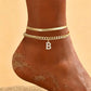🌸 50% OFF NOW! ✨ Dainty Layered Gold Initial Anklets – Elegant design, lightweight & adjustable – Perfect for everyday charm & gifting 💛
