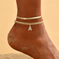 🌸 50% OFF NOW! ✨ Dainty Layered Gold Initial Anklets – Elegant design, lightweight & adjustable – Perfect for everyday charm & gifting 💛