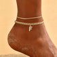 🌸 50% OFF NOW! ✨ Dainty Layered Gold Initial Anklets – Elegant design, lightweight & adjustable – Perfect for everyday charm & gifting 💛