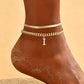 🌸 50% OFF NOW! ✨ Dainty Layered Gold Initial Anklets – Elegant design, lightweight & adjustable – Perfect for everyday charm & gifting 💛