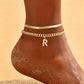 🌸 50% OFF NOW! ✨ Dainty Layered Gold Initial Anklets – Elegant design, lightweight & adjustable – Perfect for everyday charm & gifting 💛