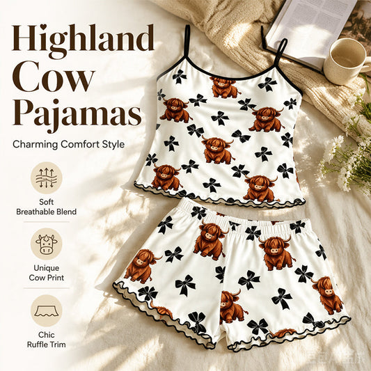 🌙 50% OFF NOW! 👗 Summer Spaghetti Strap Cami Sleepwear Set – Soft fabric, breathable & lightweight – Perfect for cool, comfortable nights 💤