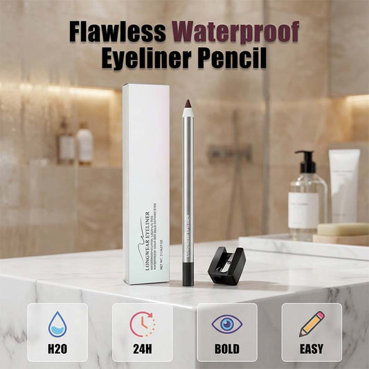 💧 50% OFF NOW! ✨ Waterproof Gel Eyeliner Pencil – Creamy texture, long-lasting & smudge-proof – Perfect for waterline, wing & all-day wear 👁️
