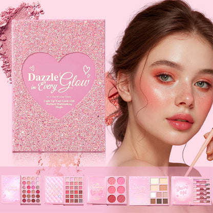 📖 50% OFF NOW! 🌸 All‑in‑One Makeup Palette Book Set – Eyeshadow, blush, highlight, contour & lip – High‑pigment, blendable & complete look in one ✨