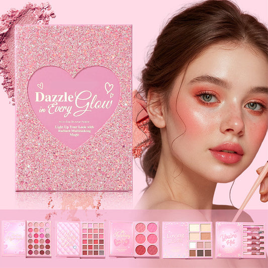 📖 50% OFF NOW! 🌸 All‑in‑One Makeup Palette Book Set – Eyeshadow, blush, highlight, contour & lip – High‑pigment, blendable & complete look in one ✨