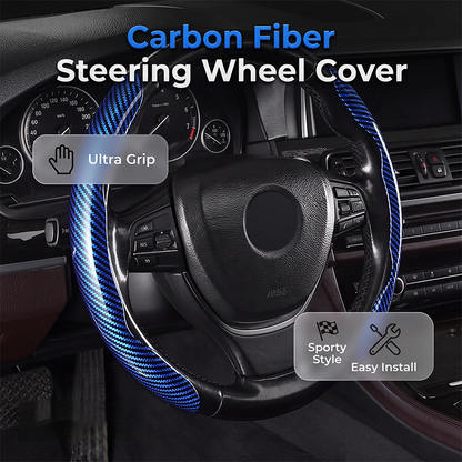 🚗 50% OFF NOW! 🏎️ Segmented Carbon Fiber Steering Wheel Cover – Premium carbon fiber, non-slip grip & universal fit – Upgrades interior style & driving comfort ✨