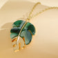 🍃 50% OFF NOW! ✨ Fashion Leaf Pendant Necklace – Delicate leaf design, lightweight & elegant – Perfect for everyday wear & nature-inspired style 🌿