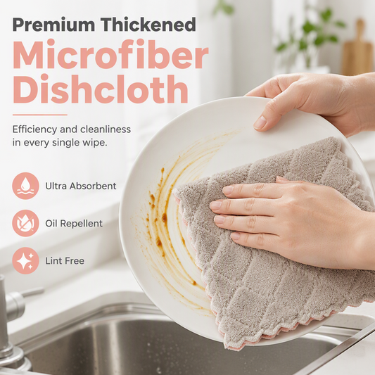 🧽 50% OFF NOW! ✨ Soft Microfiber Double-Sided Cleaning Cloth – Lint-free, absorbent & scratch-safe – Perfect for glass, screens & delicate surfaces 🪟