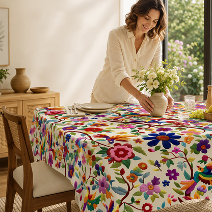 🌸 50% OFF NOW! 🍽️ Retro Floral Tablecloth – Vintage print, stain-resistant & easy-clean – Perfect for daily dining & garden parties 🌿