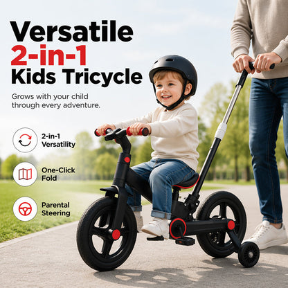 🚲 60% OFF NOW! 🧒 4-in-1 Convertible Kids Tricycle – Balance bike & stroller in one – Grows with your child for years of fun 🌟