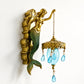 🧜‍♀️ 50% OFF NOW! 🏡 Antique Gold Coastal Mermaid Wall Light – Hand-painted, vintage sconce & weather-resistant – Perfect for indoor or covered outdoor spaces ✨