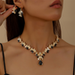 💎 50% OFF NOW! ✨ Sparkling Teardrop Pendant Necklace & Earrings Set – Elegant design, brilliant shine & lightweight – Perfect for weddings, parties & everyday glamour 🌟
