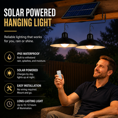 💡 50% OFF NOW! ☀️ Waterproof Outdoor Solar-Powered Hanging Light – Solar-powered, weatherproof & warm glow – Perfect for patios, gardens & pathways ✨