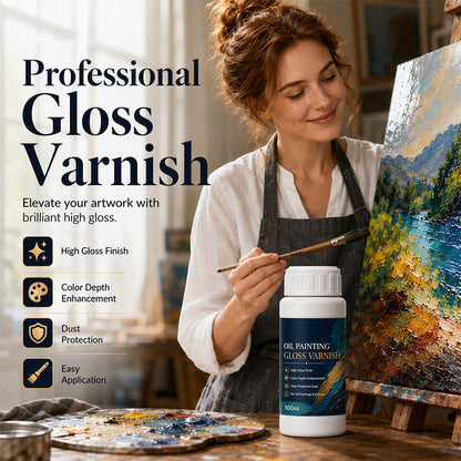 🎨 BUY 2 GET 1 FREE! 💧 Gloss Boost Painting Varnish – High-gloss finish, UV-resistant & easy to apply – Protects & enhances your artwork or crafts 🖌️