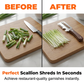 🥬 50% OFF NOW! 🔪 3-in-1 Scallion Shredder & Peeler – Multi-blade, easy to use & compact – Perfect for quick prep in any kitchen 🍳