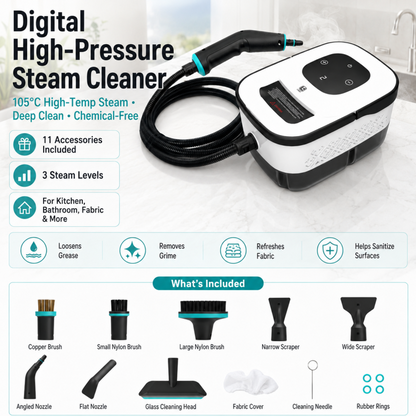 💨 Save 50%! 🔥 Steam Cleaner – 8 nozzles, high‑temp & versatile ✨