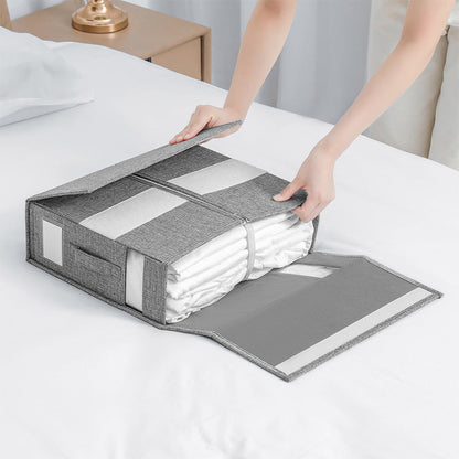 🎁 50% OFF NOW! 🛏️ Foldable Bed Sheet Set Organizer – Keeps sheets tidy, compact & labeled – Perfect gift for a neat closet ✨