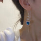 💙 50% OFF NOW! ✨ Exquisite Blue Heart Gemstone Threader Earrings – Delicate design, radiant blue & lightweight – Perfect for everyday elegance & gifting 🌸