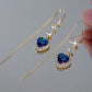 💙 50% OFF NOW! ✨ Exquisite Blue Heart Gemstone Threader Earrings – Delicate design, radiant blue & lightweight – Perfect for everyday elegance & gifting 🌸