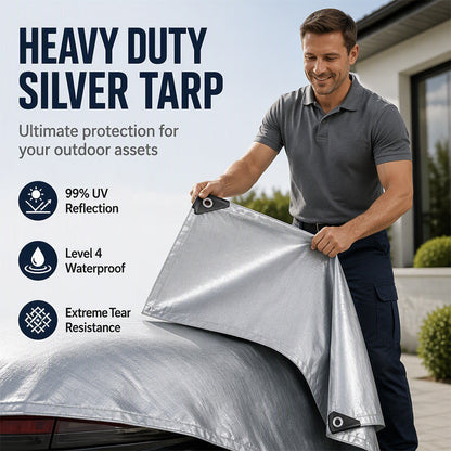 🏕️ 50% OFF NOW! 💧 Heavy Duty Thickened Waterproof Tarp – Durable, tear-resistant & weatherproof – Perfect for camping, construction & outdoor protection 🌧️
