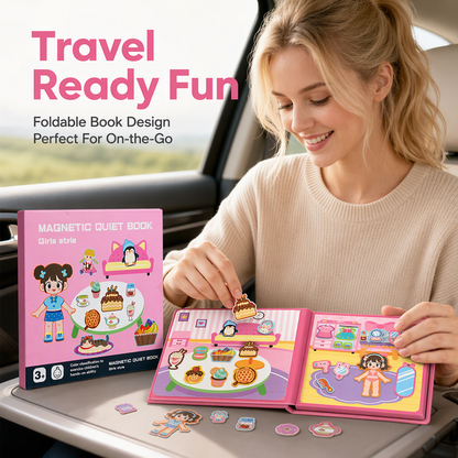 🧩 50% OFF NOW! 🧒 Kids Magnetic Quiet Book – Folding puzzle scenes, magnetic & educational – Boosts creativity & learning for boys & girls ✨