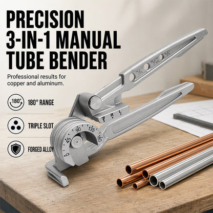 🔧 50% OFF NOW! 🛠️ 3-in-1 Manual Tube Bender – Precise bends, durable build & easy operation – Perfect for copper, aluminium & steel tubing ⚡