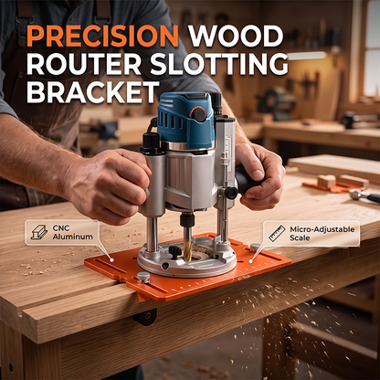🔧 50% OFF NOW! 🪚 Aluminum Alloy Wood Router Slotting Bracket – Precision guide, durable & easy to use – Perfect for slotting & woodworking projects ✨